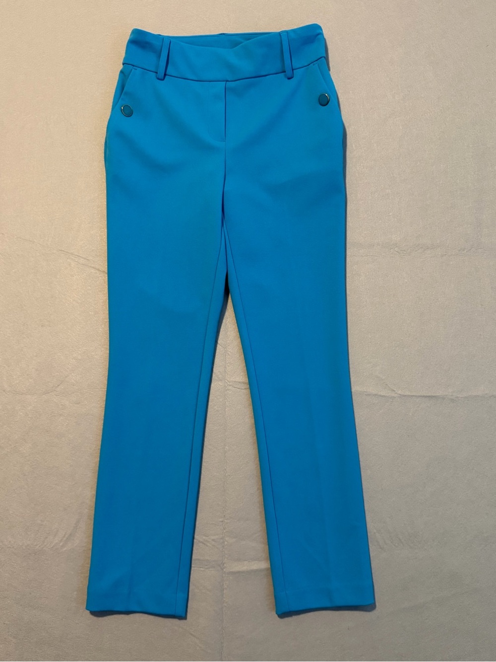 Jules & Leopold, Size XS, Vibrant Blue / Bright Blue, Ankle Trousers, Slim Leg,